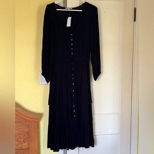 American Eagle Long Sleeve Tiered Maxi Dress